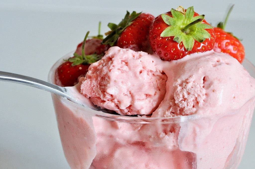 Strawberry, Raspberry or Blueberry Honey Ice Cream
