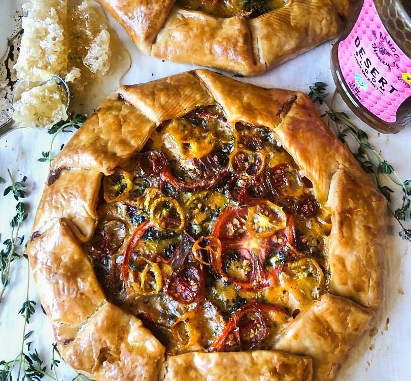 Tomato, Honey, and Thyme Galette
